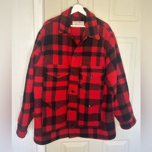 Filson Wool Flannel - Black & Red Tartan Print